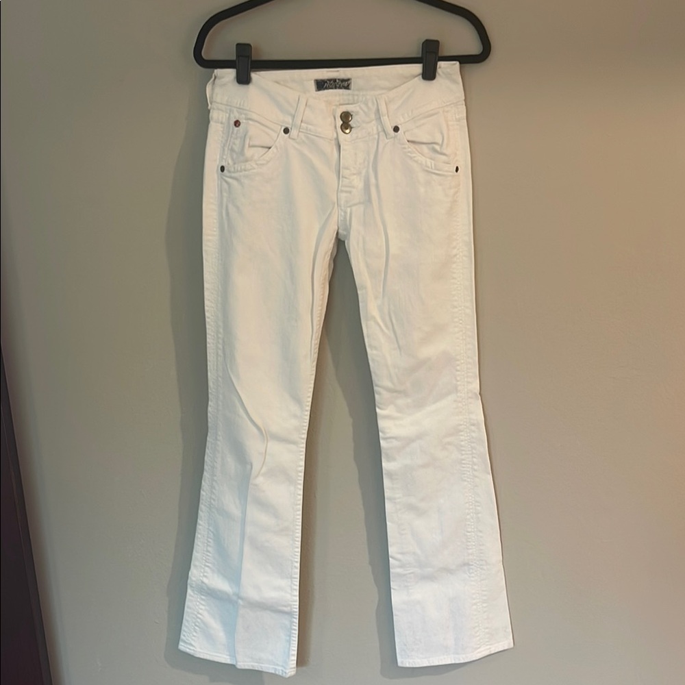 Hudson Jeans Classic White Flare Pants